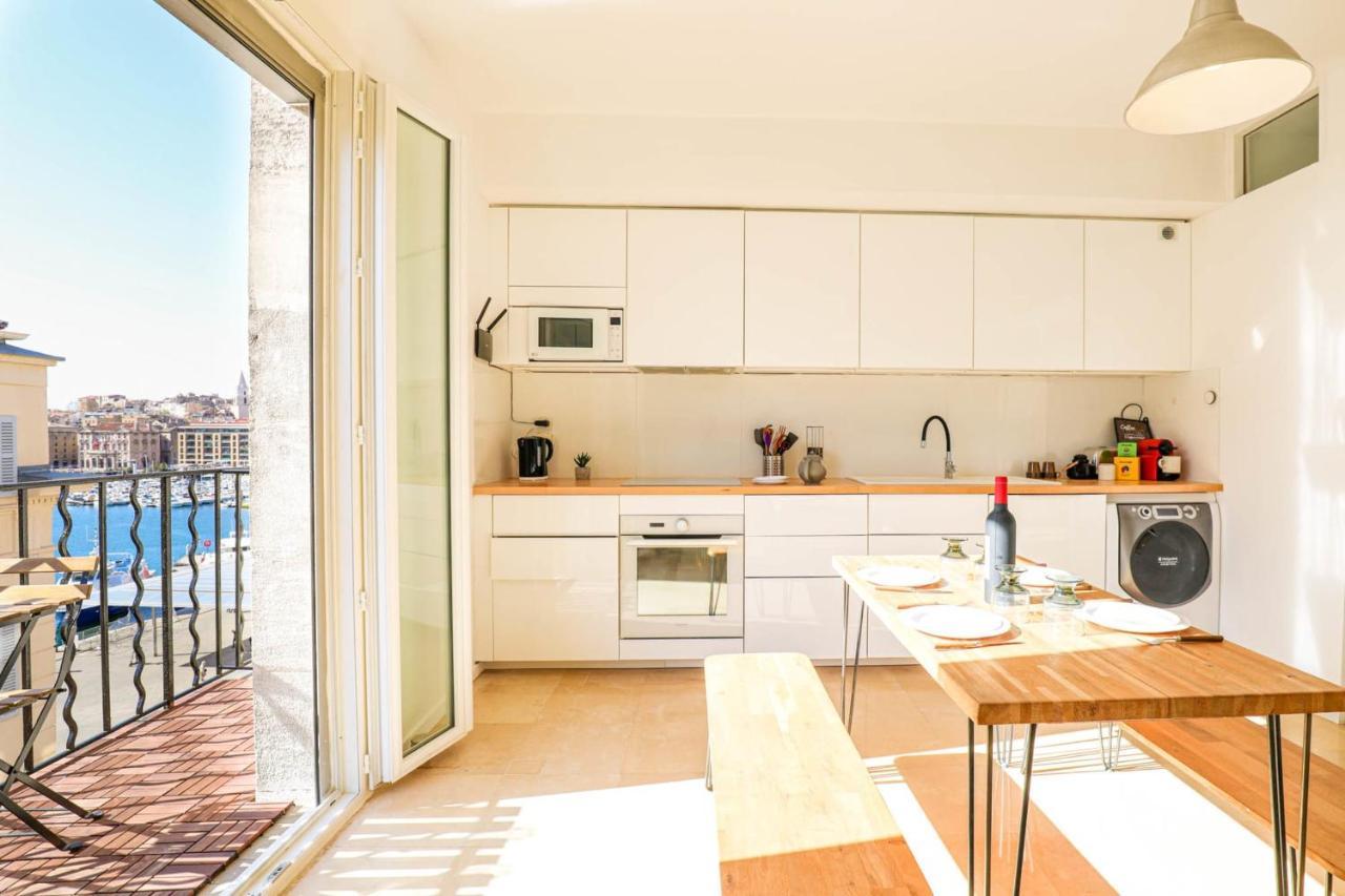 Apartamento Le Pytheas - Vue Vieux-Port Avec Terrasse Et Clim Marsella Exterior foto