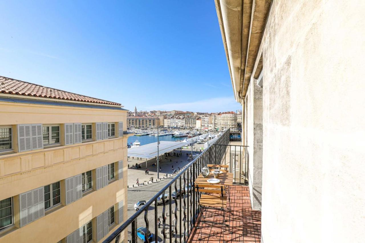Apartamento Le Pytheas - Vue Vieux-Port Avec Terrasse Et Clim Marsella Exterior foto